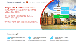 Desktop Screenshot of chuyentiensanganh.com